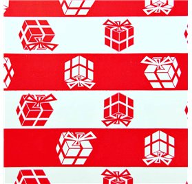 Carta da imballaggio 70cm Red Stripe Gift