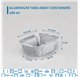 Aluminum take away tray Rebelde To Go 430ml with lid