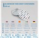 Forma de aluminio c/tampa Redonda 185x41mm 670ml with lid