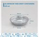 Forma de aluminio c/tampa Redonda 185x41mm 670ml with lid