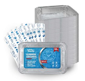 Aluminum take away tray Rebelde To Go 750ml