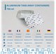 Forma de aluminio c/tampa Retangular 220x155x45mm