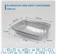 Forma de aluminio c/tampa Retangular 260x195x65mm