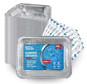 Aluminum take away tray Rebelde To Go 1650ml