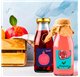 Garrafa para Sumos 250ml com Tampa Dourada