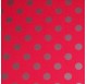 Papel de embrulho vermelho pontos prata