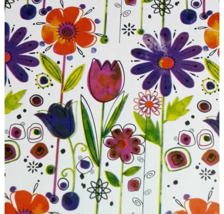 Papel de embrulho florido