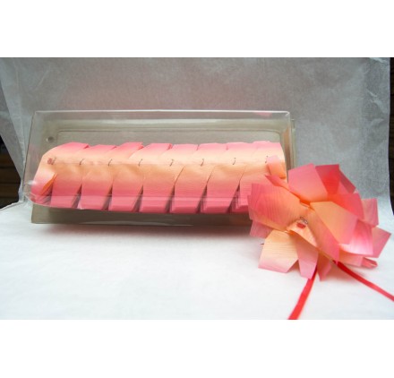 Fita embrulho Svelto bouquet laranja rosa
