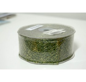 Fita teia verde e ouro