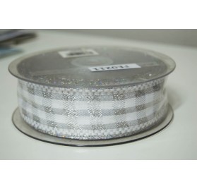 Fita tecida chanel prata