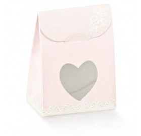 Recuadro bolas blancas para 1 botella con ventana