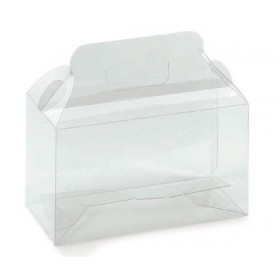 Boîte Transparente en Acétate pour 2 Flacons 180x90x160mm