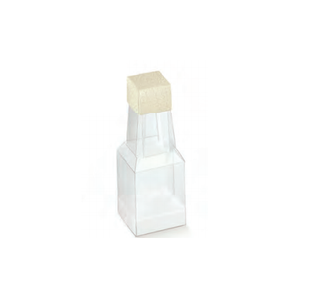 Box white balls for 1 bottle with window