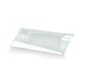 Boîte boules blanches pour 1 bouteille avec fenêtre