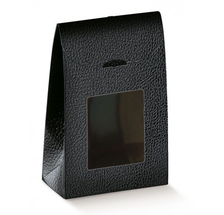 Saco com janela 115x55x180mm Pelle Nero