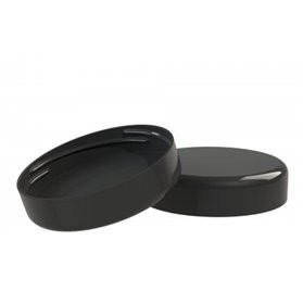 Tampa preta frasco PET