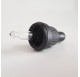Couvercle en plastique avec pipette en verre PP18