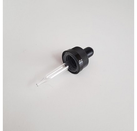 Couvercle en plastique avec pipette en verre PP18