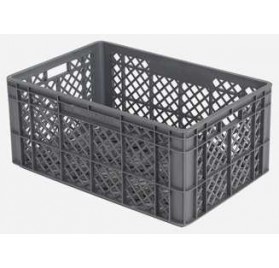 Caja de plástico rejada 600x400x200mm - serie 900