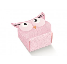 ASTUCCIO GUFO amici rosa 35x35x25