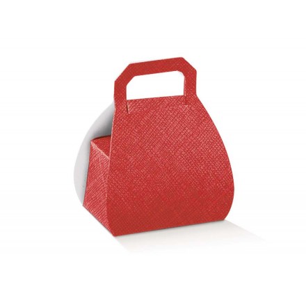 BORSA seta rosso H.80