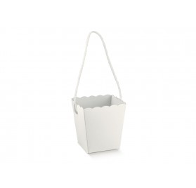 VASO con cordino white 150x150x180