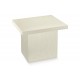 TAVOLO CONTENITORE pelle bianco 610x500x515