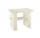 TAVOLO pelle bianco 850x600x700
