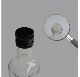 Tampa roscada 12 furos preta