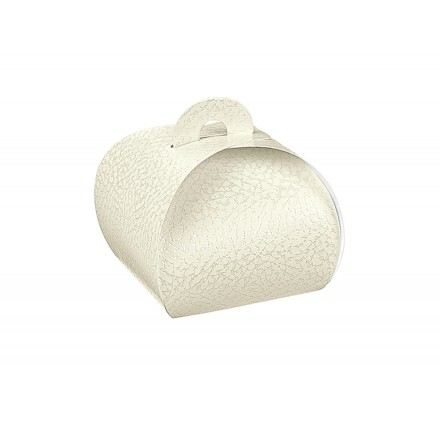 TORTINA pelle bianco 90x90x80