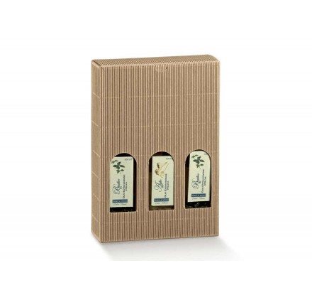 PETIT 3 BOTTIGLIE onda avana 170x55x240