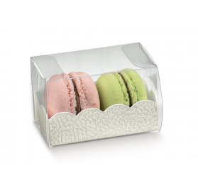 ASTUCCIO con vaschetta pelle bianco 190x50x50