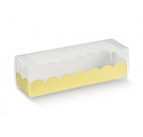 ASTUCCIO con vaschetta sfere giallo 190x50x50