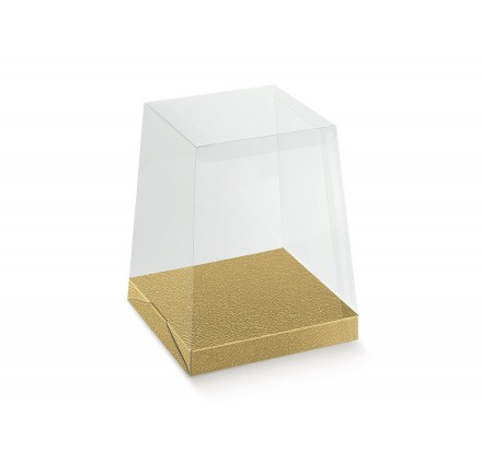 PORTAPAN. PVC+fondo ast. pelle oro 205x205x250