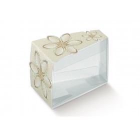 Fetta Torta fiore ricamato 80x45x50