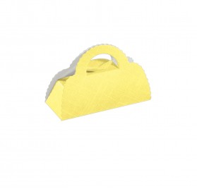 BORSA CLIP seta giallo 100x40x68