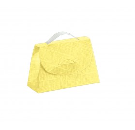 CARTELLA seta giallo 85x30x55