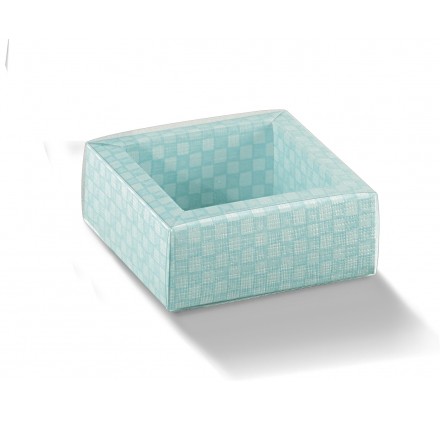 QUADRETTO+FASCETTA quadri celeste 60x60x32