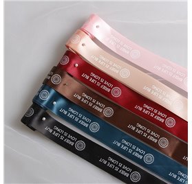 Cinta de raso personalizada 25mm x 100m