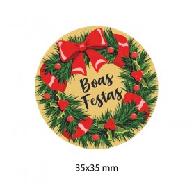 Etiqueta Autocolante de Natal 12