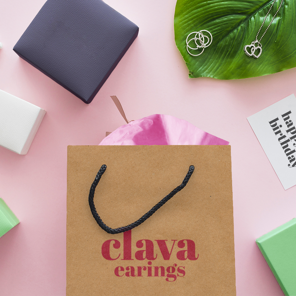 Saco de papel premium com impress&atilde;o